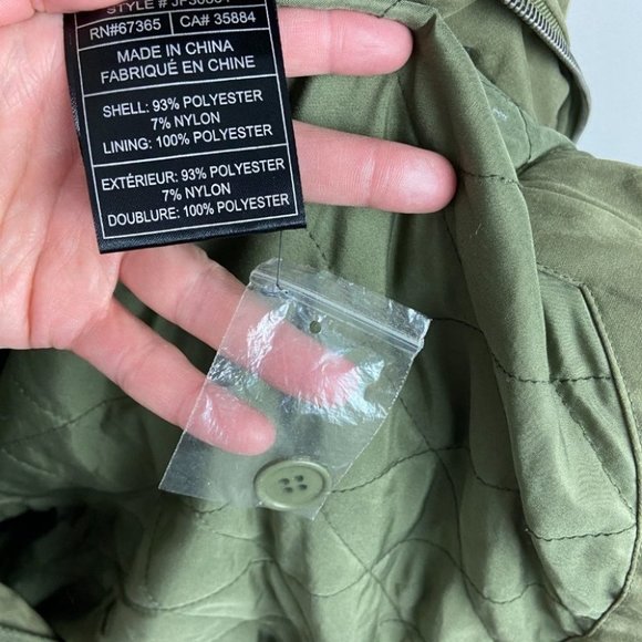 Revolve BB Dakota Army Green Faux Fur Ashland Coat Jack Size S Hood‎ Jacket NEW - Picture 8 of 13